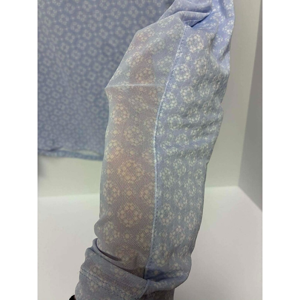 Walter Hagen Womens P11 UV Protection Quarter Zip Geo Crisp Periwinkle XS - Picture 4 of 7